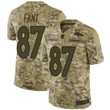 Broncos #87 Noah Fant Camo Men's Stitched Football Limited 2018 Salute To Service Jersey Nfl