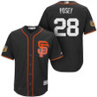 Men's San Francisco Giants #28 Buster Posey Black 2017 Spring Training Stitched Mlb Majestic Cool Base Jersey Mlb