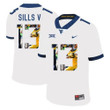 West Virginia Mountaineers 13 David Sills V White Fashion College Football Jersey Ncaa