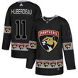 Men's Florida Panthers #11 Jonathan Huberdeau Black Team Logos Fashion Adidas Jersey Nhl