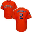 Astros #2 Alex Bregman Orange New Cool Base 2019 World Series Bound Stitched Baseball Jersey Mlb