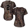 Nationals #2 Adam Eaton Camo Realtree Collection Cool Base Women's Stitched Baseball Jersey Mlb- Women's