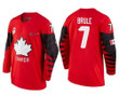 Men Canada Team #7 Gilbert Brule Red 2018 Winter Olympics Jersey Nhl
