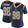 Women's Nike Rams #98 Connor Barwin Navy Blue Team Color Stitched Nfl Vapor Untouchable Limited Jersey Nfl- Women's