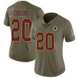 Redskins #20 Landon Collins Olive Women's Stitched Football Limited 2017 Salute To Service Jersey Nfl- Women's