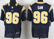 Nike St. Louis Rams #96 Michael Sam Navy Blue Elite Jersey Nfl