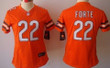 Nike Chicago Bears #22 Matt Forte Orange Limited Womens Jersey Nfl- Women's