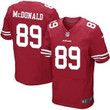 Men's San Francisco 49Ers #89 Vance Mcdonald Scarlet Red Team Color Nfl Nike Elite Jersey Nfl