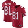 Nike San Francisco 49Ers #81 Terrell Owens Red Team Color Men's Stitched Nfl Vapor Untouchable Limited Jersey Nfl