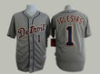 Men's Detroit Tigers #1 Jose Iglesias Gray Jersey Mlb
