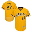 Pittsburgh Pirates #27 Jung-Ho Kang Gold Flexbase Collection Stitched Mlb Jersey Mlb