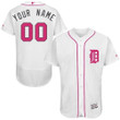 Personalize Jersey Mens Detroit Tigers 2016 Mothers Day Fashion White Customized Flexbase Majestic Mlb Collection Jersey Mlb