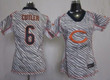 Nike Chicago Bears #6 Jay Cutler 2012 Womens Zebra Fashion Jersey Nfl- Women's