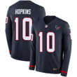 Nike Texans #10 Deandre Hopkins Navy Blue Team Color Men's Stitched Nfl Limited Therma Long Sleeve Jersey Nfl