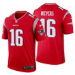 Men's New England Patriots #16 Jakobi Meyers Inverted Legend Red Jersey Nfl
