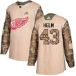 Adidas Red Wings #43 Darren Helm Camo 2017 Veterans Day Stitched Nhl Jersey Nhl
