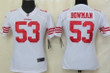 Nike San Francisco 49Ers #53 Navorro Bowman White Game Womens Jersey Nfl- Women's
