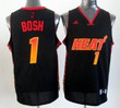 Miami Heat #1 Chris Bosh 2012 Vibe Black Fashion Jersey Nba
