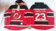 Old Time Hockey New Jersey Devils #23 Michael Cammalleri Red With Black Hoodie NHL Hoodie