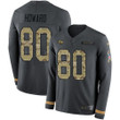Nike Buccaneers #80 O. J. Howard Anthracite Salute To Service Men's Stitched Nfl Limited Therma Long Sleeve Jersey Nfl