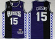 Sacramento Kings #15 Demarcus Cousins Purple/Black Swingman Throwback Jersey Nba