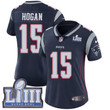Women's New England Patriots #15 Chris Hogan Navy Blue Nike Nfl Home Vapor Untouchable Super Bowl Liii Bound Limited Jersey Nfl