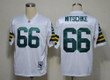 Green Bay Packers #66 Ray Nitschke White Short-Sleeved Throwback Jersey Nfl