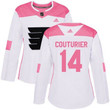 Adidas Philadelphia Flyers #14 Sean Couturier White Pink Fashion Women's Stitched Nhl Jersey Nhl- Women's