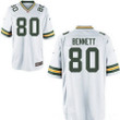 Men's Green Bay Packers #80 Martellus Bennett White Road Stitched Nfl Nike Elite Jersey Nfl