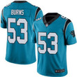 Panthers #53 Brian Burns Blue Men's Stitched Football Limited Rush Jersey Nfl