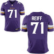Men's Minnesota Vikings #71 Riley Reiff Purple Team Color Stitched Nfl Nike Elite Jersey Nfl