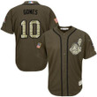 Cleveland Indians #10 Yan Gomes Green Salute To Service Stitched Mlb Jersey Mlb
