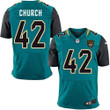 Nike Jaguars #42 Barry Church Teal Green Team Color Men's Stitched Nfl Elite Jersey Nfl