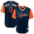 Men's Detroit Tigers 8 Mikie Mahtook Night Hawk Majestic Navy 2018 Players' Weekend Cool Base Jersey Mlb