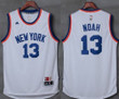 Knicks #13 Joakim Noah New White Stitched Nba Jersey Nba