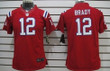 Nike New England Patriots #12 Tom Brady Red Limited Womens Jersey Nfl- Women's