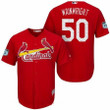 Men's St. Louis Cardinals #50 Adam Wainwright Red 2017 Spring Training Stitched Mlb Majestic Cool Base Jersey Mlb