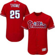 Philadelphia Phillies #25 Jim Thome Red Flexbase Collection Stitched Baseball Jersey Mlb