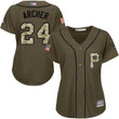 Pittsburgh Pirates #24 Chris Archer Green Salute To Service Women's Stitched Baseball Jersey Mlb- Women's