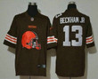 Men's Cleveland Browns #13 Odell Beckham Jr Brown 2020 Big Logo Vapor Untouchable Stitched Nfl Nike Fashion Limited Jersey Nfl
