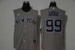 Men's New York Yankees #99 Aaron Judge Grey 2020 Cool And Refreshing Sleeveless Fan Stitched Mlb Nike Jersey Mlb
