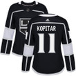 Adidas Los Angeles Kings #11 Anze Kopitar Black Home Authentic Women's Stitched NHL Jersey NHL- Women's