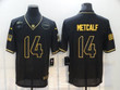 Men's Seattle Seahawks #14 D.K. Metcalf Black Gold 2020 Salute To Service Stitched Nfl Nike Limited Jersey Nfl