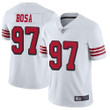 49Ers #97 Nick Bosa White Rush Men's Stitched Football Vapor Untouchable Limited Jersey Nfl
