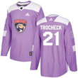 Adidas Panthers #21 Vincent Trocheck Purple Fights Cancer Stitched Nhl Jersey Nhl