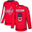 Adidas Capitals #8 Alex Ovechkin Red Home Usa Flag Stitched Nhl Jersey Nhl