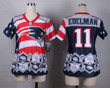 Nike New England Patriots #11 Julian Edelman 2015 Noble Fashion Womens Jersey Nfl- Women's