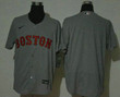 Men's Boston Red Sox Blank Grey Stitched Mlb Flex Base Nike Jersey Mlb