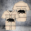 Mama Bear Native Symbol Native American Baseball Jersey | Colorful | Adult Unisex | S - 5Xl Full Size - Baseball Jersey Lf