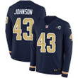 Nike Rams #43 John Johnson Navy Blue Team Color Men's Stitched Nfl Limited Therma Long Sleeve Jersey Nfl